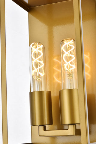 Voir 2 lights wall sconce in brass