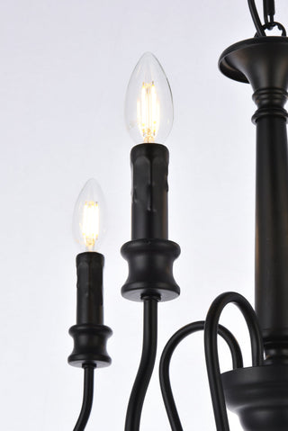 Flynx 4 lights pendant in black