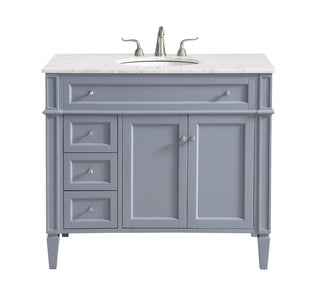 40 In. Single Bathroom Vanity Set In Grey