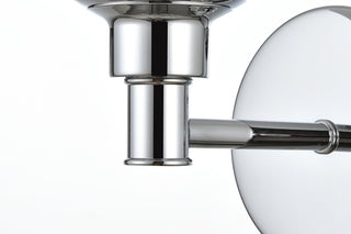 Jaelynn 1 light Chrome and Clear Bath Sconce