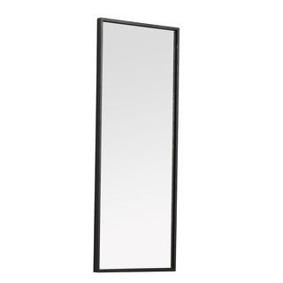 Metal frame rectangle mirror 14 inch in Black