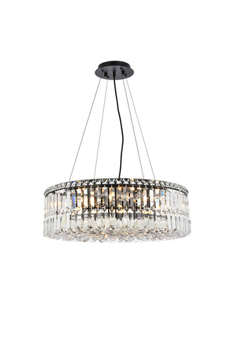 Maxime 24 inch black chandelier