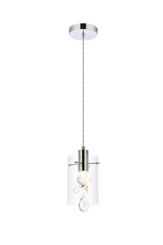 Hana 1 light Chrome Pendant