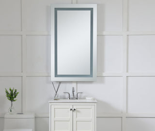 LED Hardwired Mirror Rectangle W24H40 Dimmable 3000K