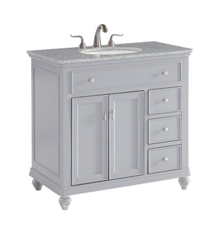 36 In. Single Bathroom Vanity Set In Light Grey