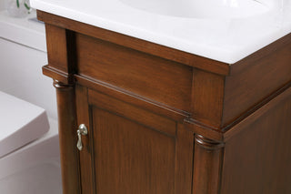 18 in. Single Bathroom Vanity set in walnut