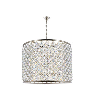 Madison 12 light polished nickel Chandelier Clear Royal Cut Crystal