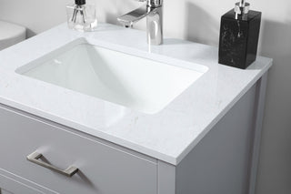 24 Inch SIngle Bathroom Vanity In Grey