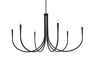 Layne 55 inch chandelier in Black