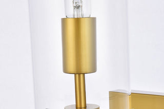 Savant 1 light brass wall sconce