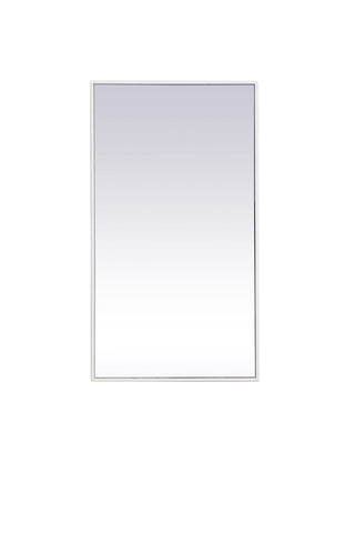 Metal frame rectangle mirror 20 inch x 36 inch in White