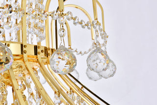 Toureg 20 light Gold Chandelier Clear Royal Cut Crystal