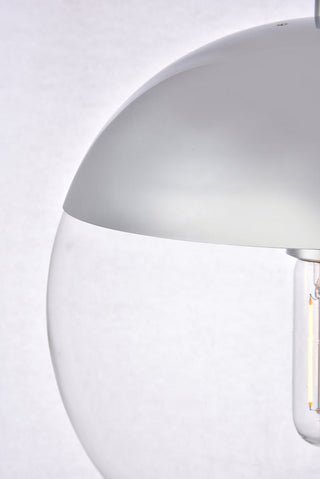 Eclipse 1 Light Chrome Pendant With Clear Glass