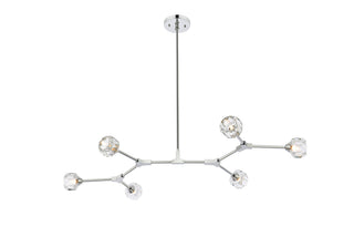 Zayne 6 Light Pendant in Chrome