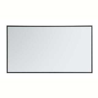 Metal frame rectangle mirror 20 inch in Black