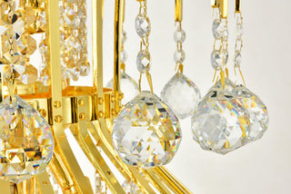 Toureg 16 light Gold Chandelier Clear Royal Cut Crystal