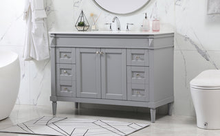 48 inch Single bathroom vanity in grey