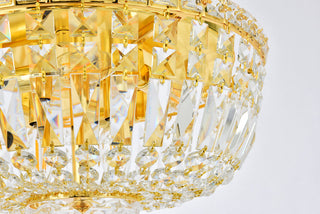 Tranquil 6 light Gold Flush Mount Clear Royal Cut Crystal