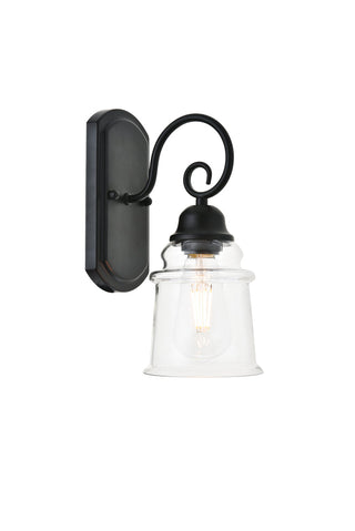 spire 1 light Black Wall Sconce