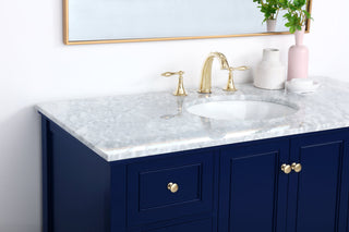 48 inch Single bathroom vanity in Blue