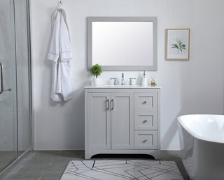 Aqua rectangle vanity mirror 27 inch in Grey