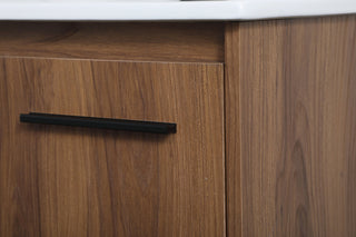 24 inch  Single Bathroom Vanity in Walnut Brown