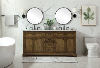 72 inch double bathroom vanity in driftwood