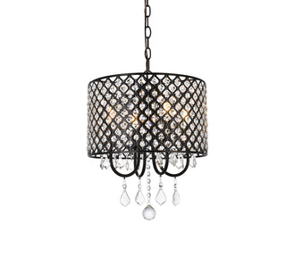 Elise 14 inch pendant in black