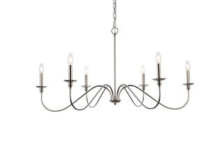 Rohan 42 inch chandelier in polished nickel