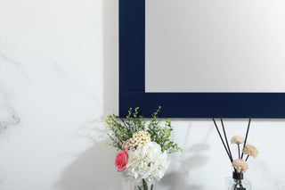 Aqua vanity mirror 72x36 inch in blue