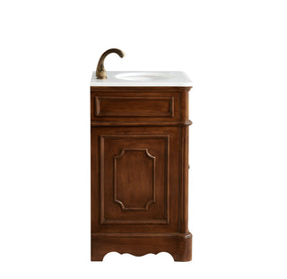 21 In. Single Bathroom Vanity Set In Teak