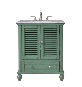 30 In.Single Bathroom Vanity Set In Vintage Mint