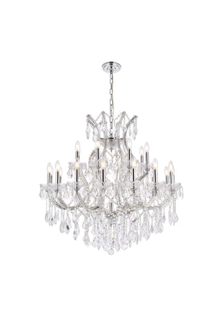 Maria Theresa 24 light Chrome Chandelier Clear Royal Cut Crystal