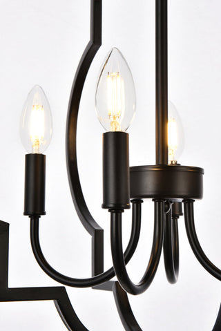 Sandara 4 lights pendant in black