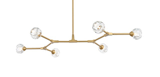 Zayne 6 Light Pendant in Gold