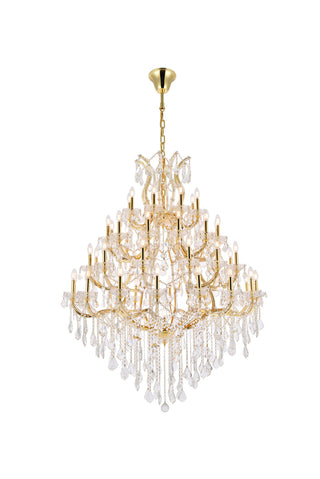 Maria Theresa 49 light Gold Chandelier Clear Royal Cut Crystal