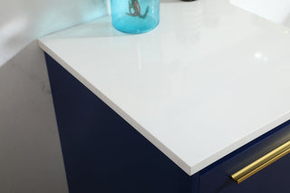 48 inch Single bathroom vanity in blue