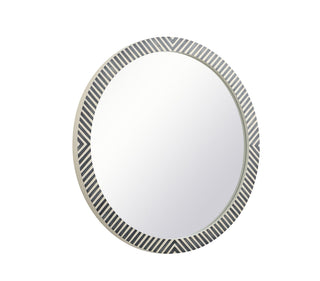 Round mirror 48 inch in Chevron