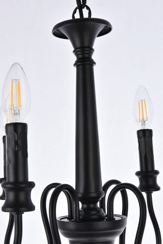 Flynx 4 lights pendant in black