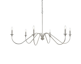 Rohan 54 inch chandelier in Polished Nickel