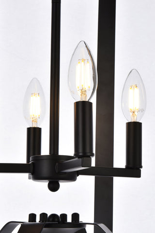 Hoffman 4 lights pendant in black