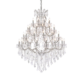 Maria Theresa 49 light Chrome Chandelier Clear Royal Cut Crystal