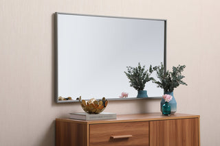 Metal frame rectangle mirror 24x 40 inch in Grey