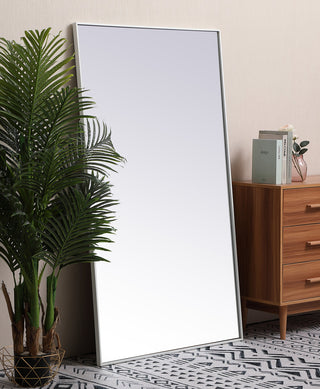 Metal frame rectangle mirror 36 inch x 60 inch in White