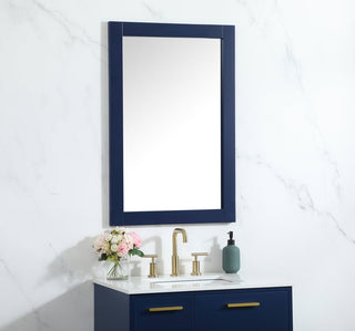 Aqua vanity mirror 24x36 inch in blue