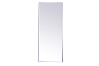 Metal frame rectangle mirror 24 inch x 60 inch in Blue