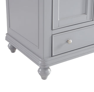 30 In. Single Bathroom Vanity Set In Light Grey