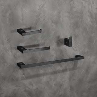 Sofia 4-Piece Bathroom Hardware Set in Matte Black