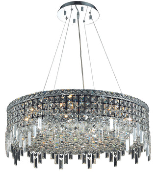 Maxime 12 light Chrome Chandelier Clear Royal Cut Crystal