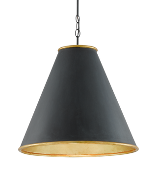 Pierrepont Large Black Pendant